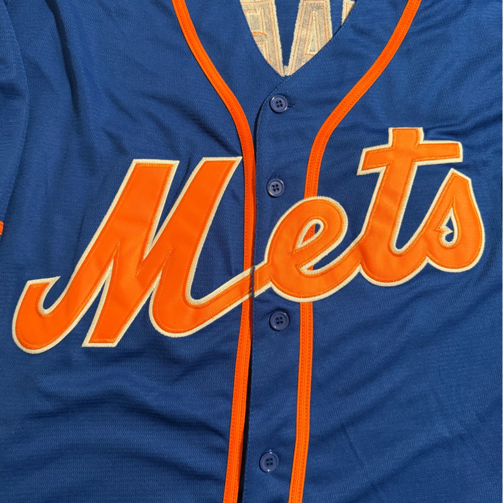 Francisco Alvarez New York Mets Blue Alternate Novelty Jersey Size XL - Picture 5 of 8